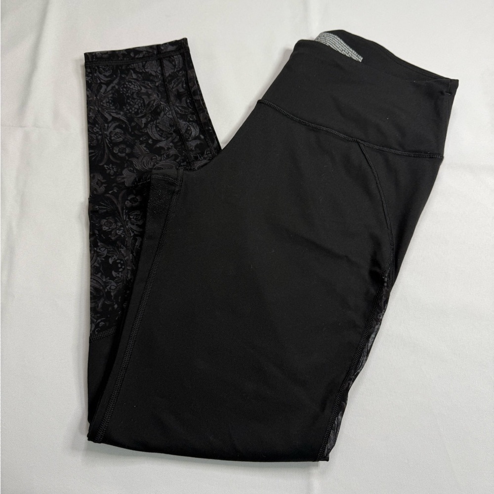 Victoria's Secret Black Floral Leggings